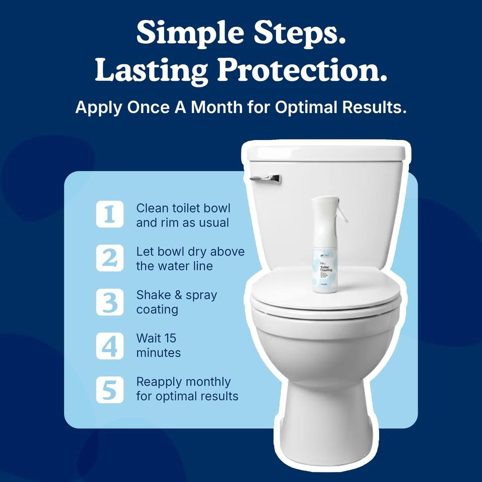 spot LESS Toilet Coating - Repels Stains, Less Scrubbing - photo 5