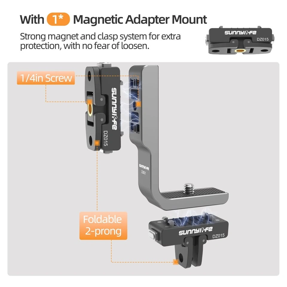 SUNNYLIFE L-Type Mount Magnetic Adapter for Insta360 Ace Pro - photo 5