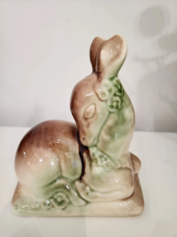 Vintage Mid-Century Ceramic Fawn Figurine