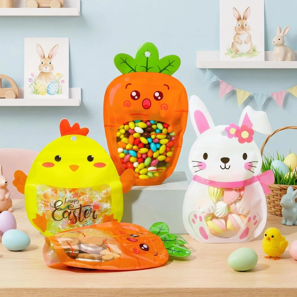Easter Treat Bags - Bunny, Carrot, Chick - 60 Count - photo 2