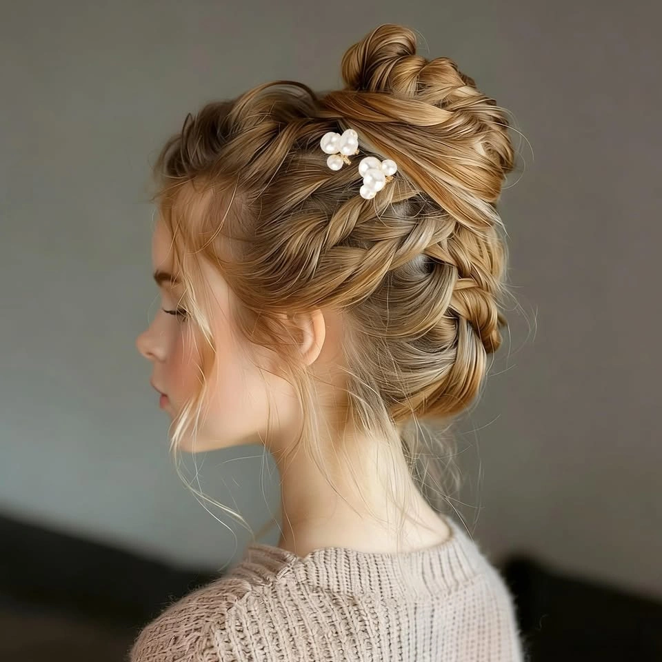 Pearl Hair Combs and Pins Set - Bridal Hair Accessories - photo 4