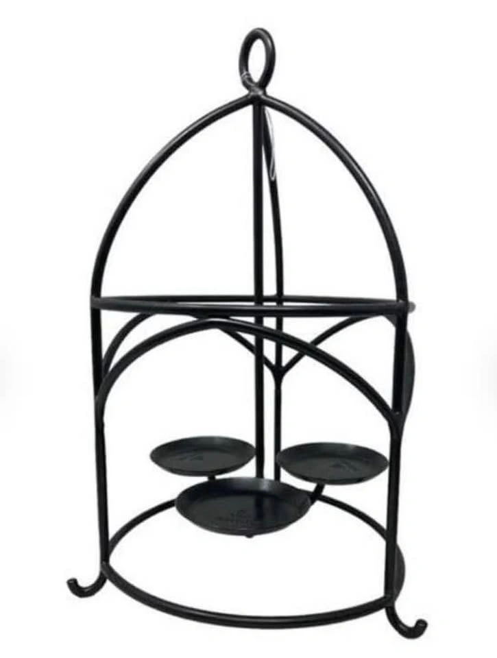 Retired PartyLite Shadow Lights Lantern Frosted Candle Holders F - photo 2