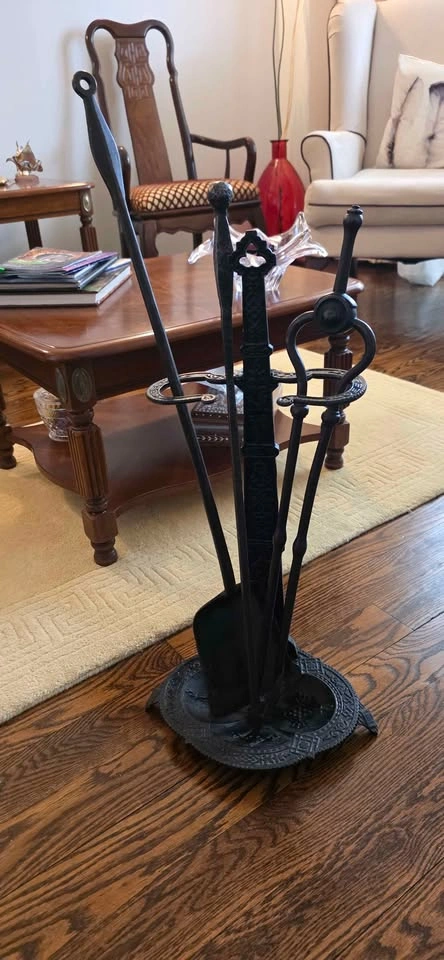 Ornate Fireplace Tool Set - photo 3