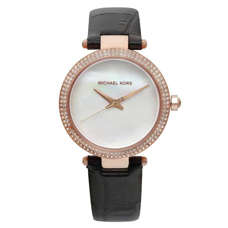 Michael Kors Mini Parker Rose Gold MOP Dial Leather Watch MK2591 - photo 2