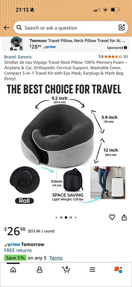 Travel Neck Pillow
