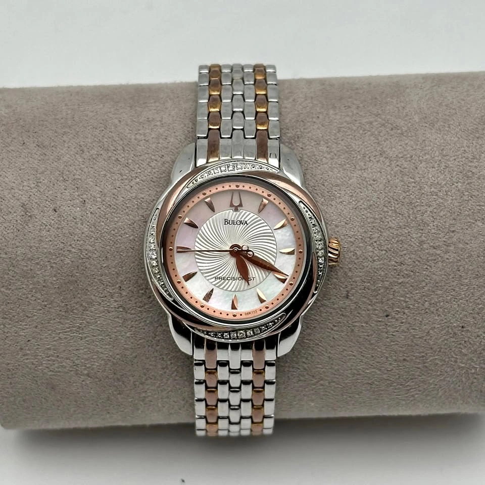 Bulova Precisionist Brightwater Two-Tone Ladies Watch 98R153