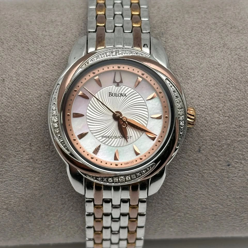 Bulova Precisionist Brightwater Two-Tone Ladies Watch 98R153 - photo 4