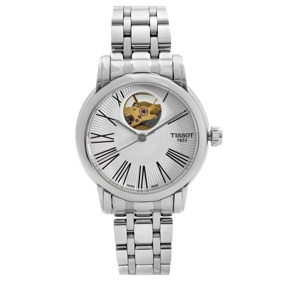 Tissot Lady Heart Steel Silver Dial Automatic Ladies Watch T050.