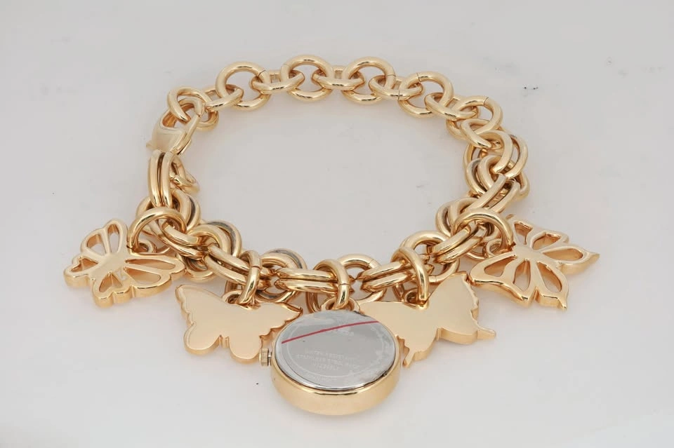 Guess Charm 20mm Gold-Tone Crystal Champagne Dial Ladies Quartz - photo 2