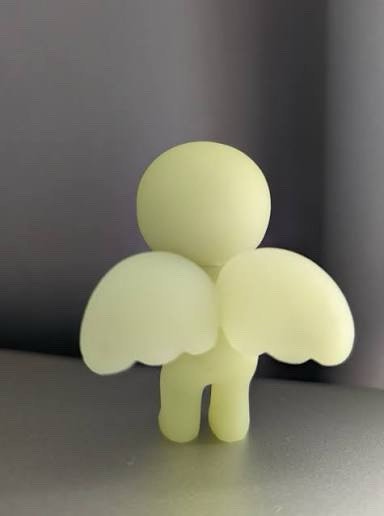 RARE Smiski Cheer Series SECRET Angel Glow-In-The-Dark Figure - photo 2