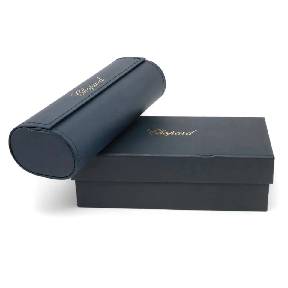 Chopard Shiny Gray Gold Brown Mirror Lenses Acetate Frame Sungla - photo 3