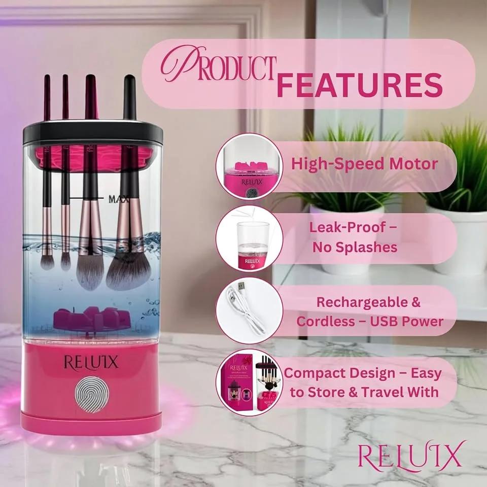 New~Electric Makeup Brush Cleanser And Dryer thumbnail
