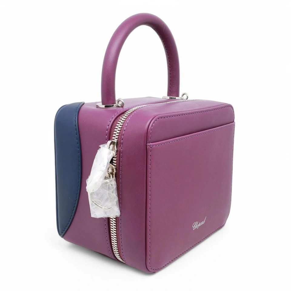 Chopard x Chloë Sevigny Purple & Navy Leather Shoulder Bag - photo 4