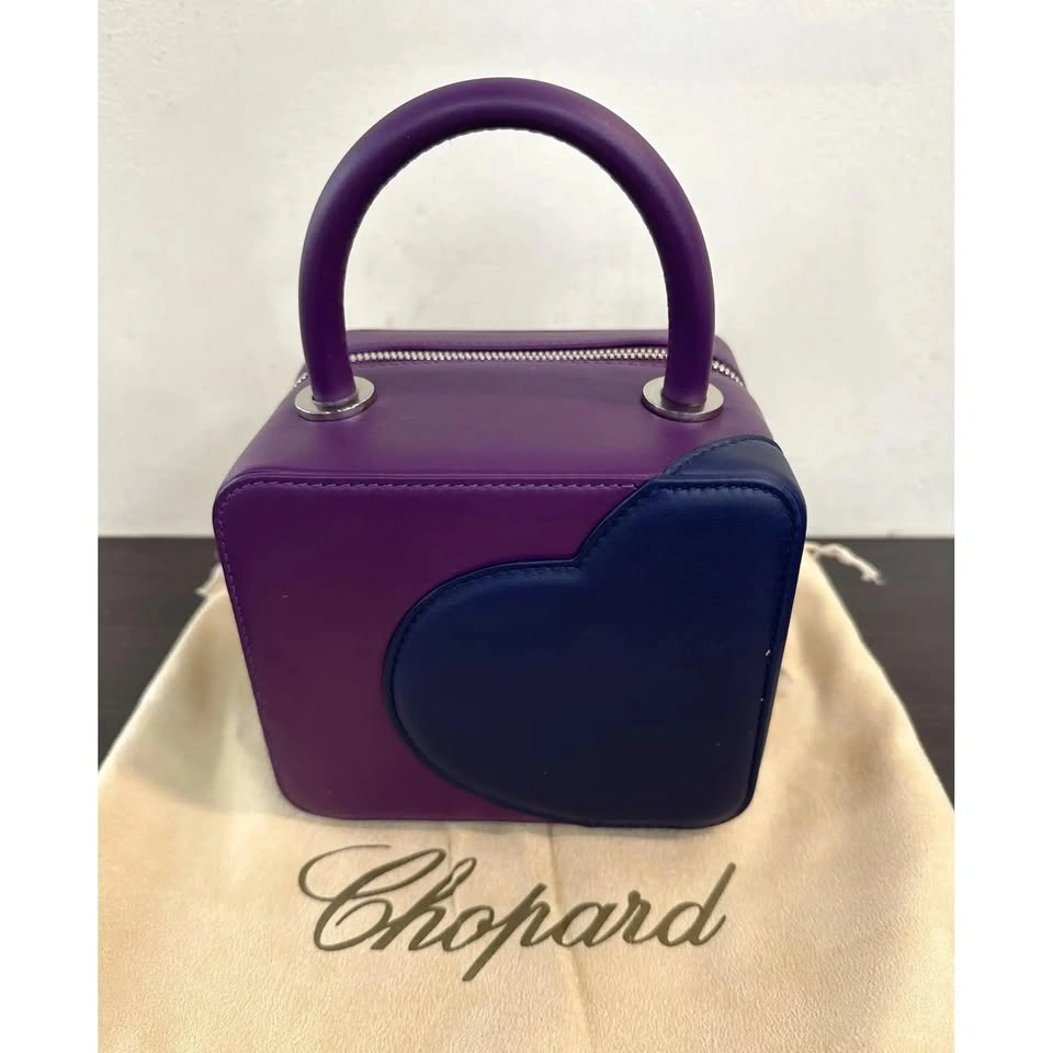 Chopard x Chloë Sevigny Purple & Navy Leather Shoulder Bag - photo 5