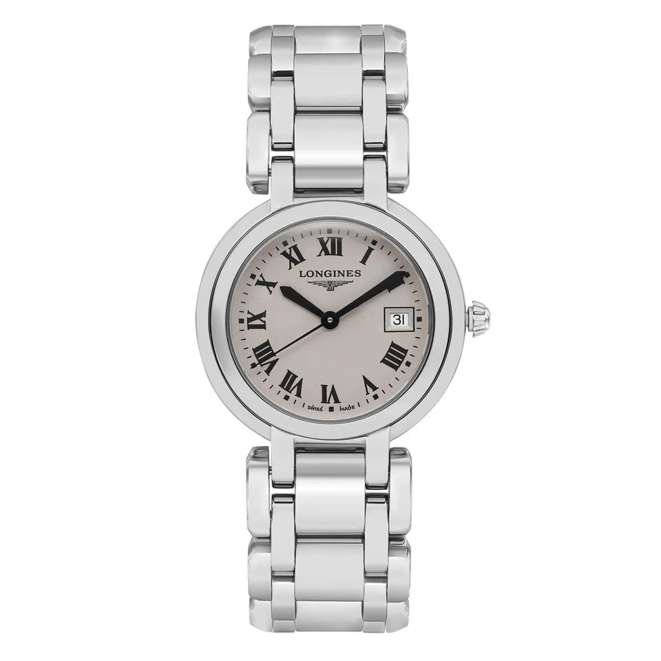 Longines PrimaLuna 30mm Steel Silver Dial Quartz Ladies Watch L8 - photo 2