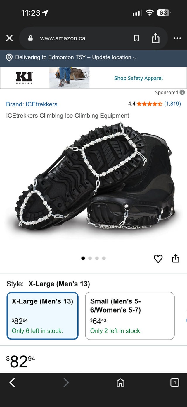 Ice Cleats Large Size (US 9.5-12.5) - photo 3