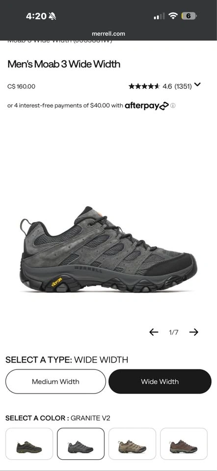 Merrell MOAB 3 Hiking Boots - photo 3