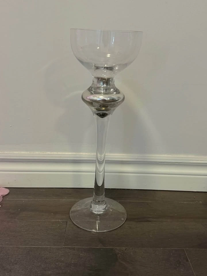Elegant Glass Wedding Centerpieces – Used Once - photo 2