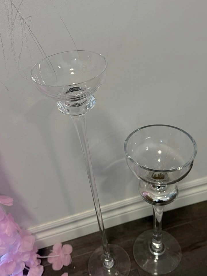 Elegant Glass Wedding Centerpieces – Used Once - photo 3
