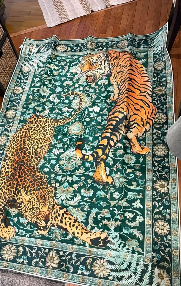 Tiger Print Area Rug – 140x200 cm - photo 3