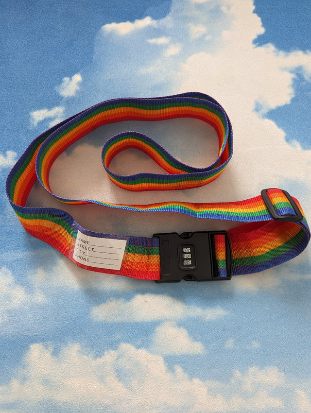 Rainbow luggage belt