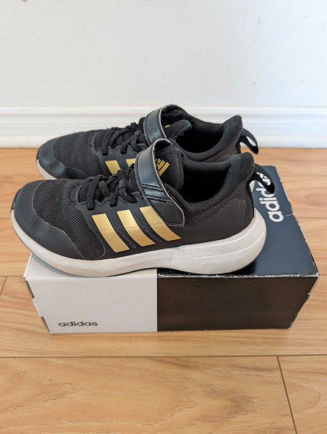 Kids size 2 Adidas running shoes gently used