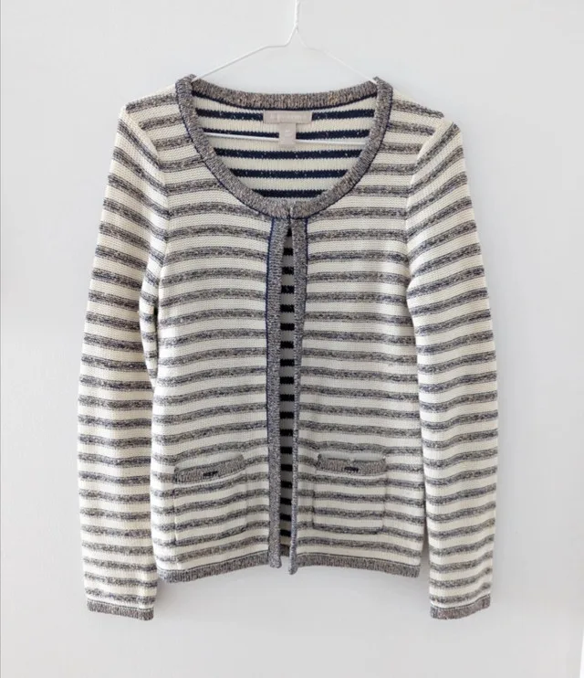 Banana Republic stripes cardigan XS thumbnail