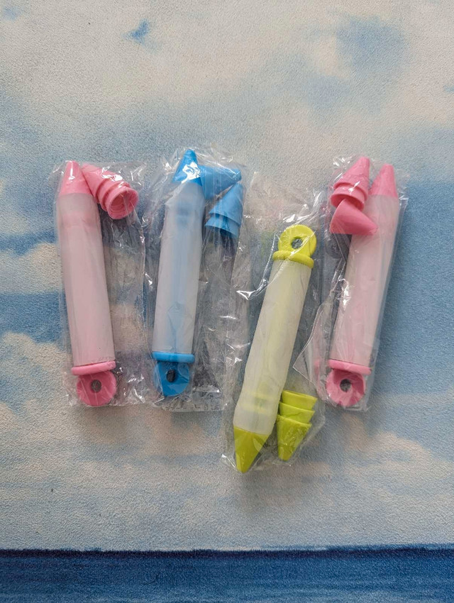Brand new silicone food writing pen with different nozzles