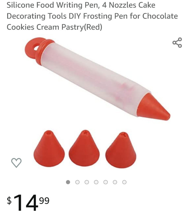 Brand new silicone food writing pen with different nozzles - photo 3