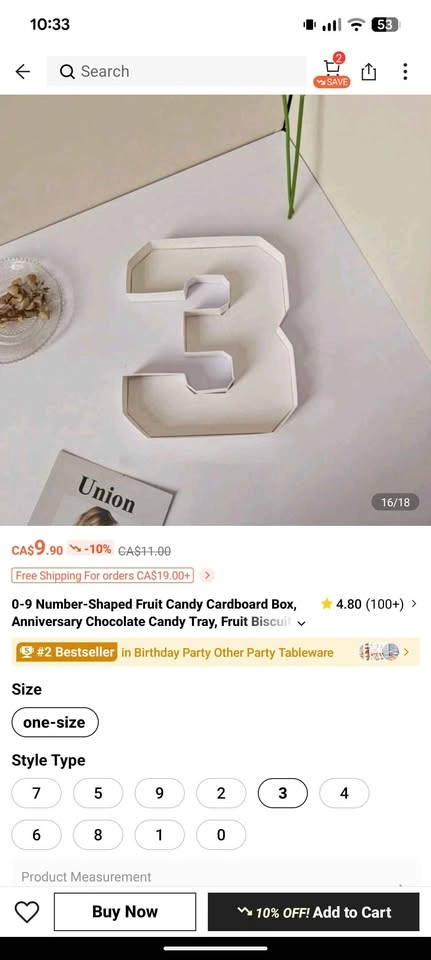 Fruit Number Tray Disposable 3, 3, 0 - photo 2
