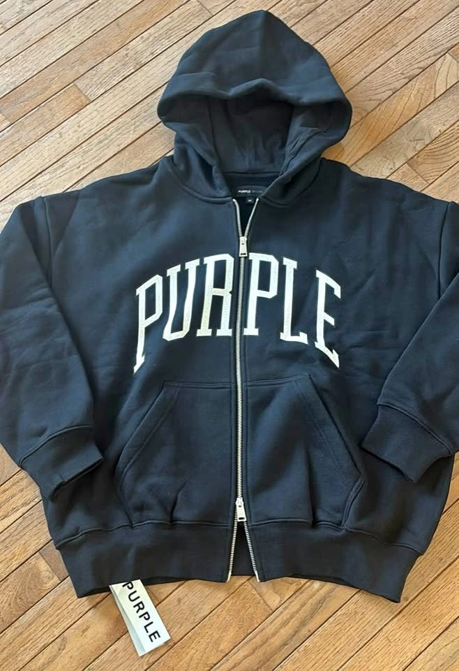Purple Brand Zip Up Hoodie