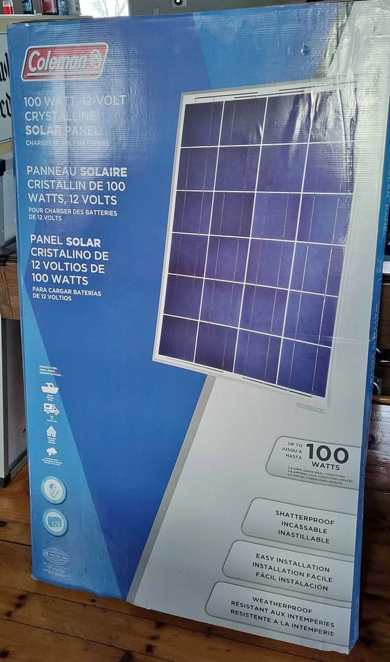 4x 100 Watt Coleman Solar Panels