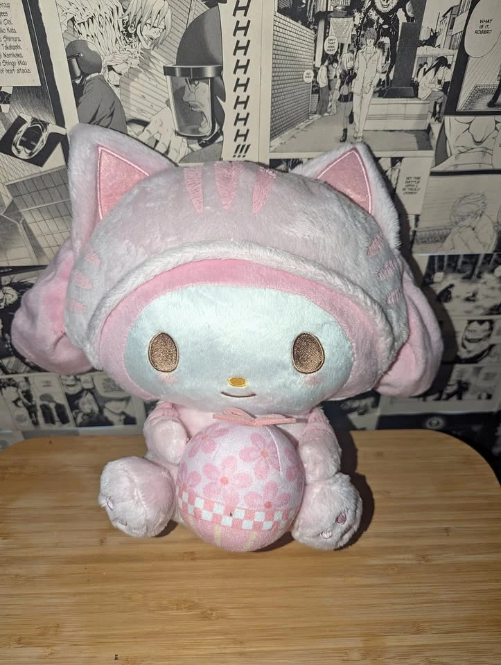 Sanrio My Melody Pink Cat Costume Plushie - Cherry Blossom Editi