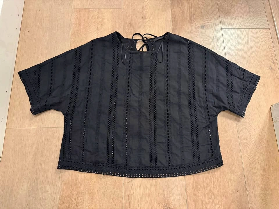 Wardrobe clearout! Brand new ZARA black hollow blouse