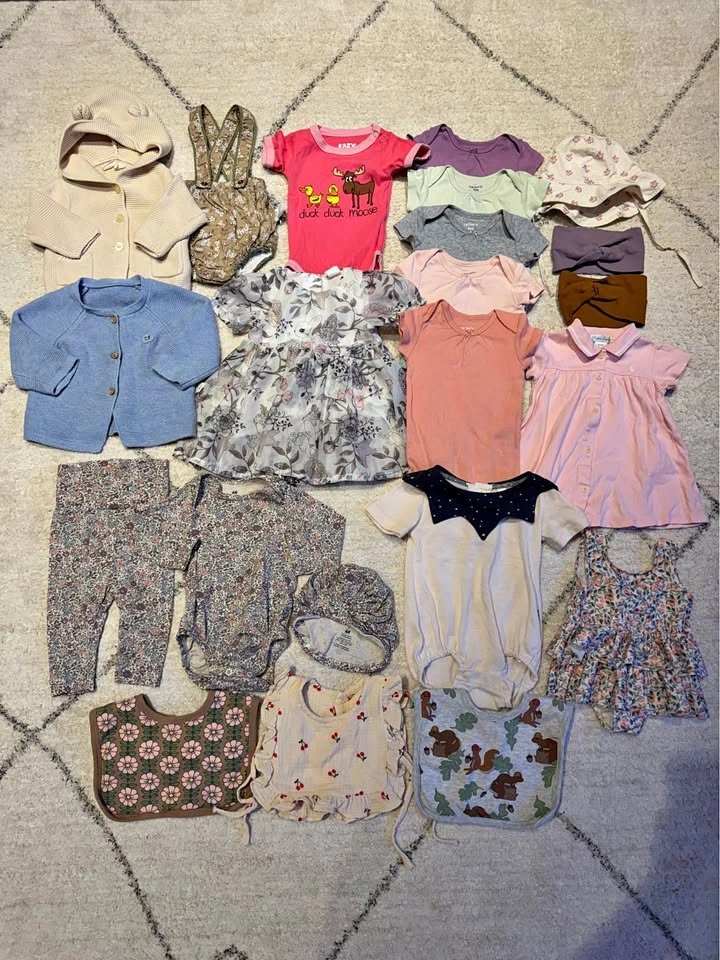 Baby Girl Clothes Bundle (0-6 Months)