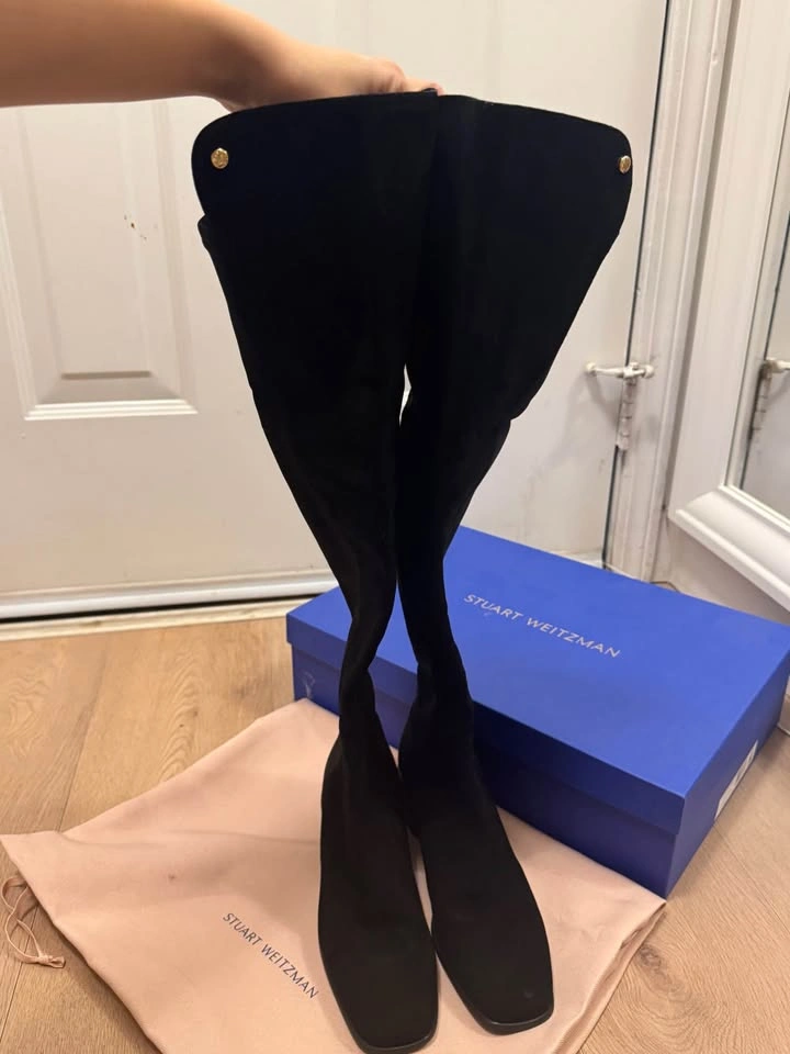 Stuart Weitzman Black Under Knee Boots - Size 7 - photo 2