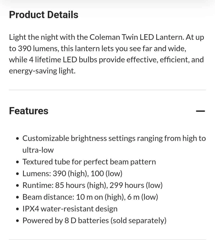 Coleman Lantern - photo 2