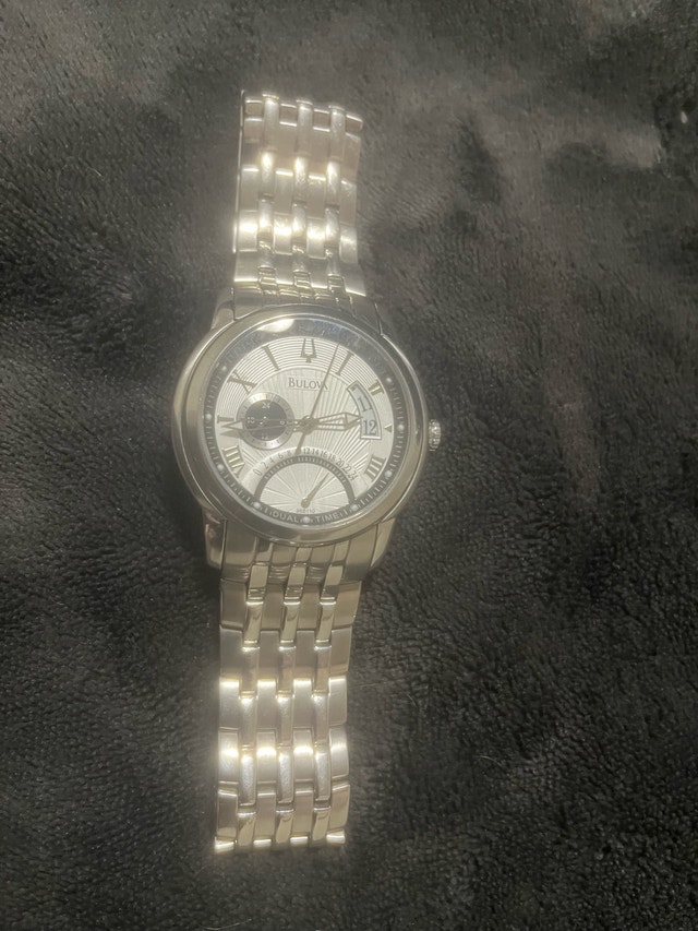 Bulova Dual-Time Sunray Men's Stainless Steel Watch - photo 2