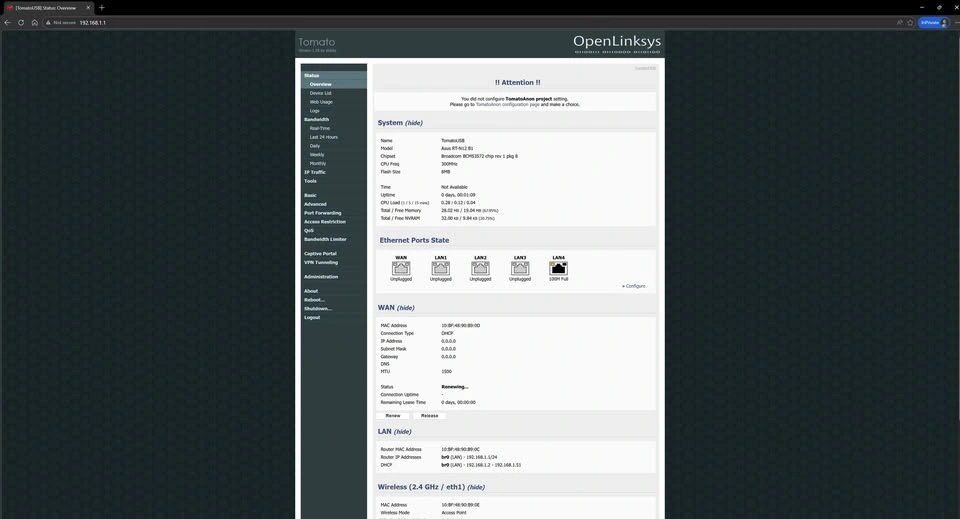Asus RT-12 Router w/ Tomato custom firmware - photo 4