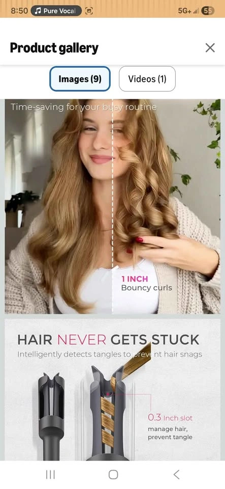 TYMO Automatic Rotating Curling Iron - TYMO CURLPRO Beach Waves - photo 5