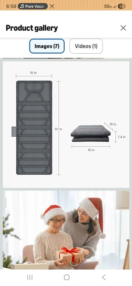 Full Body Massage Mat with 10 Motors & Heat - photo 4