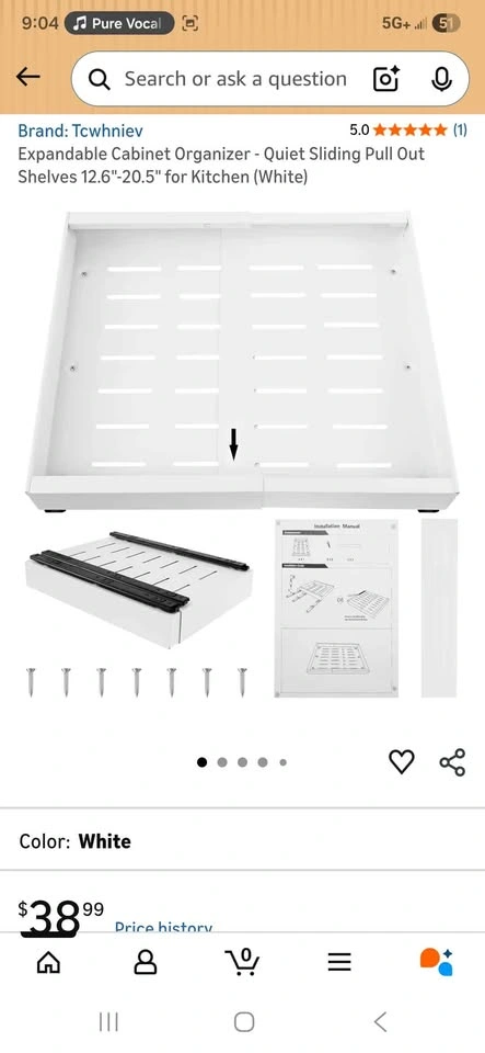 Expandable Cabinet Organizer - Quiet Sliding Shelves - photo 4