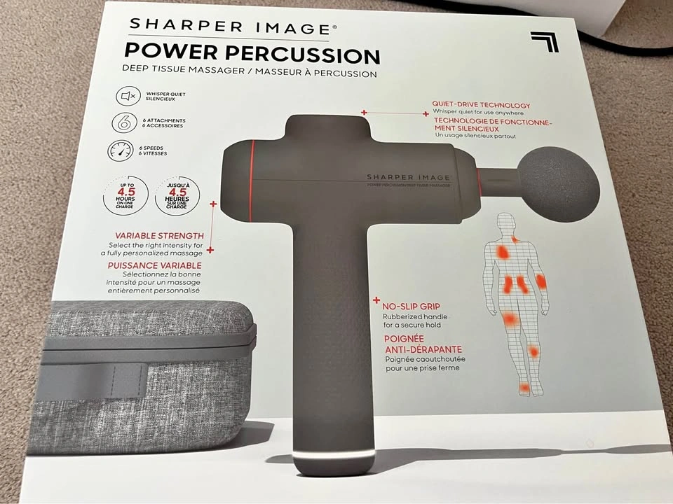Sharper Image Power Percussion Massage Gun - Near Mint
