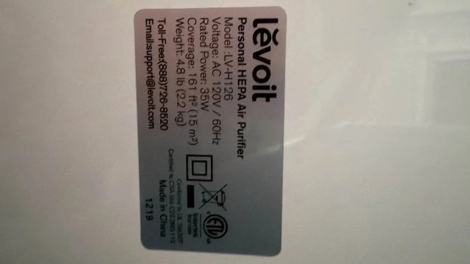 Levoit Air Purifier - photo 2