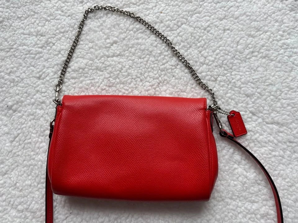 Coach Cardinal Red Mini Ruby Crossbody Bag w/ Chain Strap - photo 3
