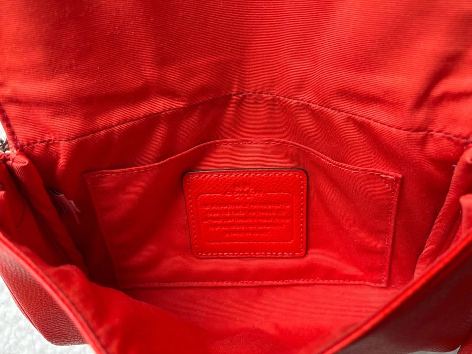 Coach Cardinal Red Mini Ruby Crossbody Bag w/ Chain Strap - photo 5