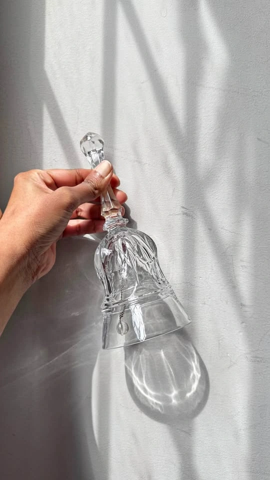 8” crystal dinner bell