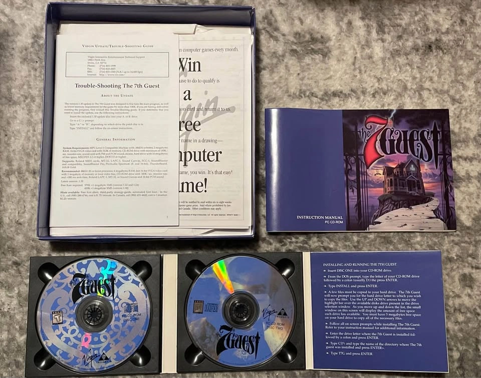 Vintage The 7th Guest mystery CD-ROM Game 1993 - photo 3