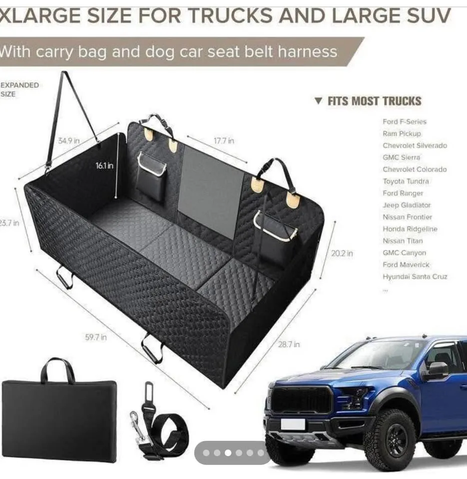 *NEW* XL Dog seat cover with extender image indicator(2)