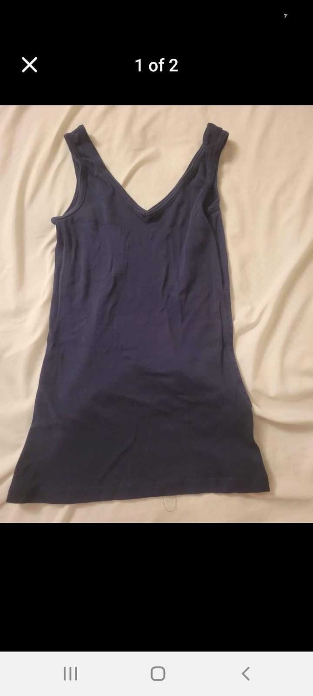 Navy Blue Tank Top - Size S